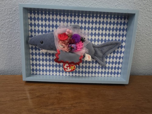 Handmade beanie baby shark - beanie,