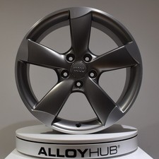GENUINE AUDI A3/S3 8P ROTOR ARM 5 SPOKE GREY/CUT 18" INCH SINGLE ALLOY WHEEL X1
