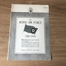 SAIR40 MAGAZINE ADVERT 11X8 ROLLS ROYCE & ROYAL AIR FORCE 1918-1943