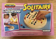 SOLITAIRE Plus COLOURTAIRE Vintage 1984 Spear's Games Board Game COMPLETE VGC