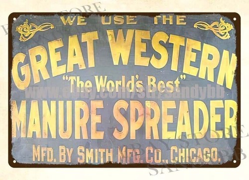 Great western manure - great, spreader