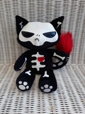 Emily the Strange Sabbath Plush Skele-Posse Skeleton Black Cat Kitty Toynami 11"
