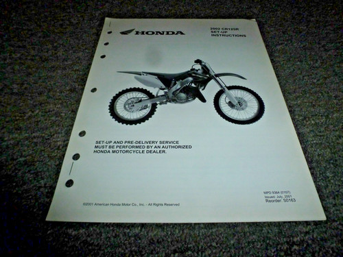 2002 honda cr125r dirt - 2002,