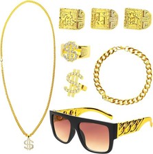 90s Fancy Dress Men Gold Chain