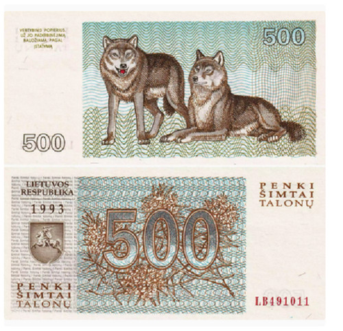 Lithuania 500 talonu taronas - 500,