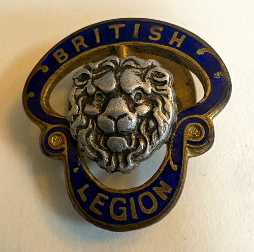 British legion enamel badge - enamel,