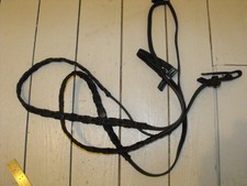 Laced Reins Black English Leather