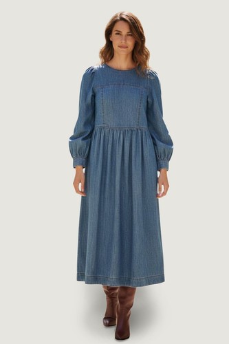 Midi high waisted denim - high,