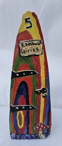 Hand painted wooden - hand, door