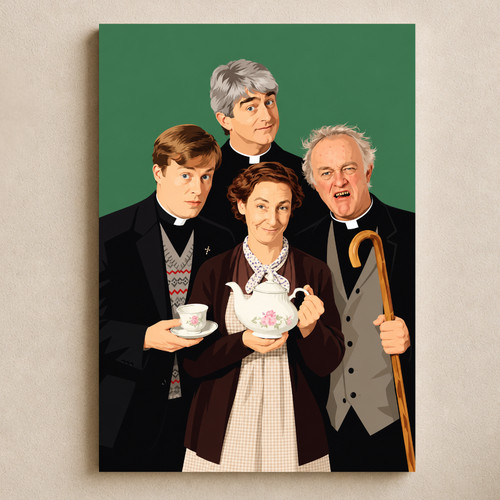 Father ted show poster - show,