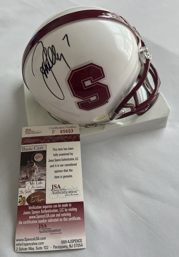 John elway signed mini helmet - elway,