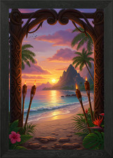 Tropical Beach Sunset with