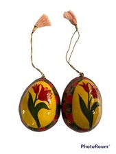 Two (2) Vintage Hand-Painted