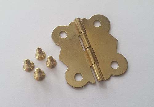Pair gold hinges - pair, of