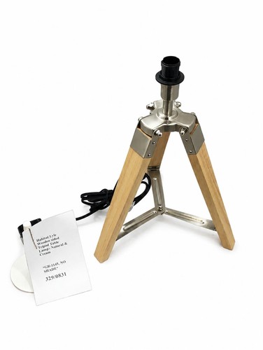 Wooden tripod table lamp - wooden,