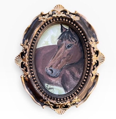 Original horse watercolor mini - original,