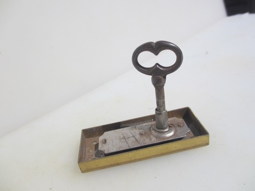 Vintage brass cabinet lock - cabinet,