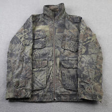 O'Neill Mens Jacket Medium Military Camo Green Adult Cotton Camouflage Coat