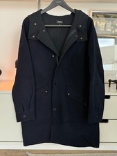 A.P.C. Men's Navy Wool long coat - EXCELLENT CONDITION