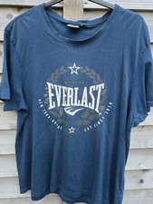 Everlast Boxing Men's Raised Print Short-Sleeve Tee T-Shirt Blue Size 3XL