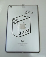 1 x Apple Juice Decal - Vinyl Sticker for iPad Mini 1 2 3 4 Funny Carton Box