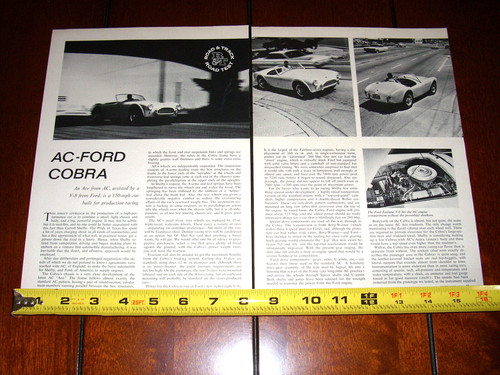 Carrol shelby cobra - carrol, 1962