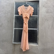 Vintage 1930s Peachy Rayon