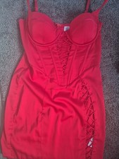 Red Oh Polly Dress Size 12 New