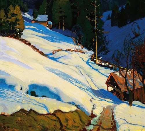 Alfred poell winterscape - poell,
