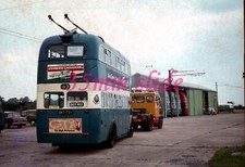 BRADFORD KARRIER W TROLLEYBUS 731 SANDTOFT 1975x ORIGINAL SLIDE+COPYRIGHT