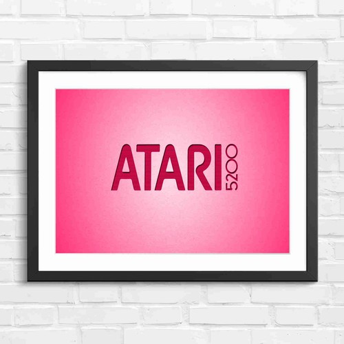 Atari 5200 red text logo - 5200,