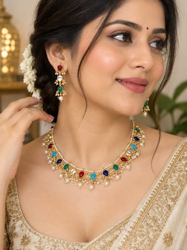 Multi color pearl beads - color,