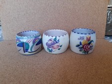 Poole Pottery 1920-30's Egg Cups x 3 - Red Bodied