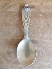 VINTAGE INDEPENDENT ORDER OF FORESTERS ODDFELLOWS TEA CADDY COLLECTORS SPOON