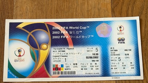 Ticket 2002 world - ticket,