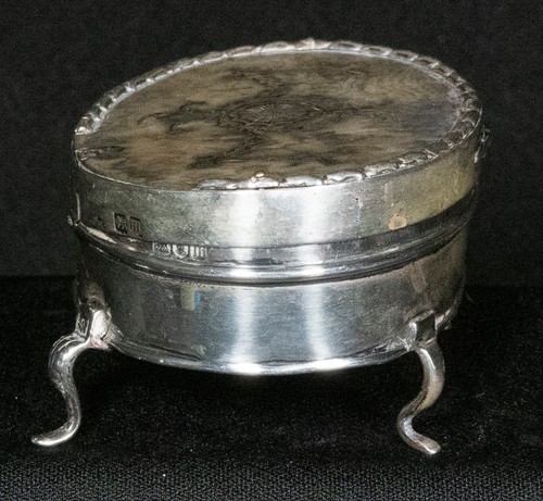 Sterling silver footed inlay - sterling,