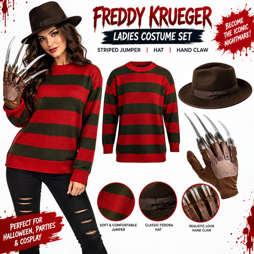 Ladies freddy krueger - freddy, burent