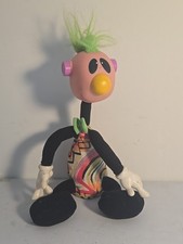 Vintage ERTL Jibba Jabba Jibber Jabber Green Mohawk Noisy Toy Doll 1994