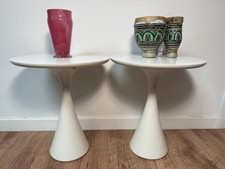 A VERY RARE PAIR, Mid 20th Century Mushroom Side Tables Maurice Burke for Arkana