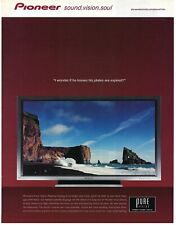 2002 Pioneer Pure Plasma TV Display Vintage Magazine Print Ad/Poster
