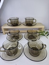 Vintage Arcoroc France Smoked