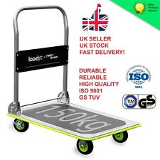 Folding Flatbed Trolley, Platform Trolley 150kg: Heavy Duty, Easy Storage
