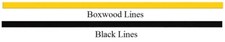 Square Boxwood & Black Line Wood Inlay, Wood Strips, Boxwood & Black Stringing, 