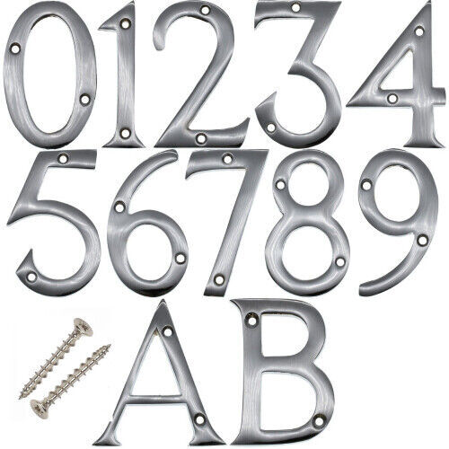 Door numbers letters 3 - &, 3"
