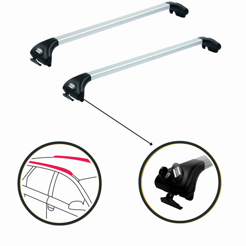 Silver roof rack bars for - bars,