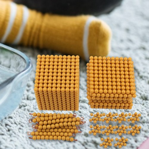 Montessori math beads - math,