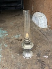 ALADDIN NO. 23 BRASS OIL LAMP WITH WICK BURNER AND GLASS FLUTE