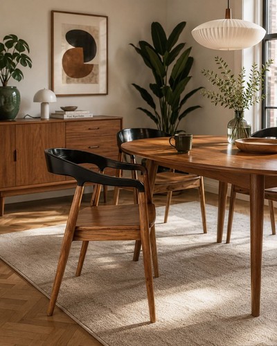 Set teak wood dining - wood,