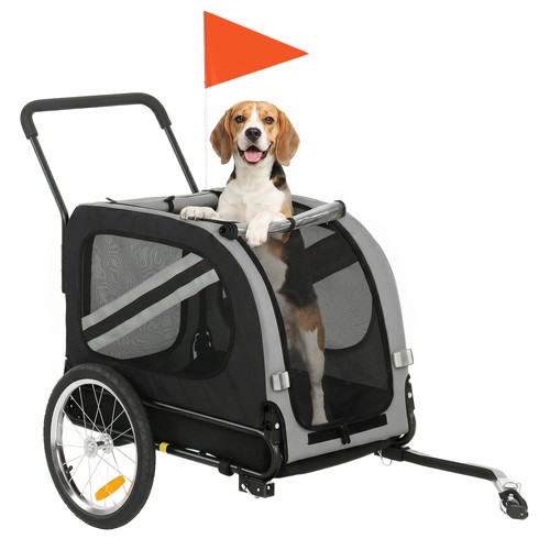 Pawhut dog bike - pawhut, 2-in-1