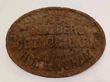 Railwayana - EX Loco 'Butterley Co. Ltd 1934 Builders Codnor Park Nottingham'...